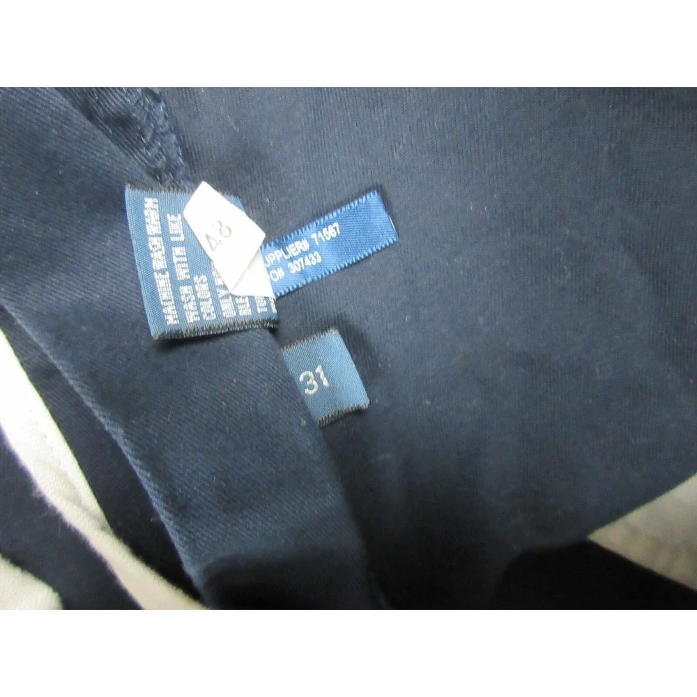 VTG Polo Ralph Lauren Shorts Mens 31 Blue Cotton Prospect Chino 10 Inseam Casual